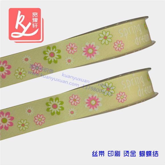 织带丝印加工的罗纹带印花